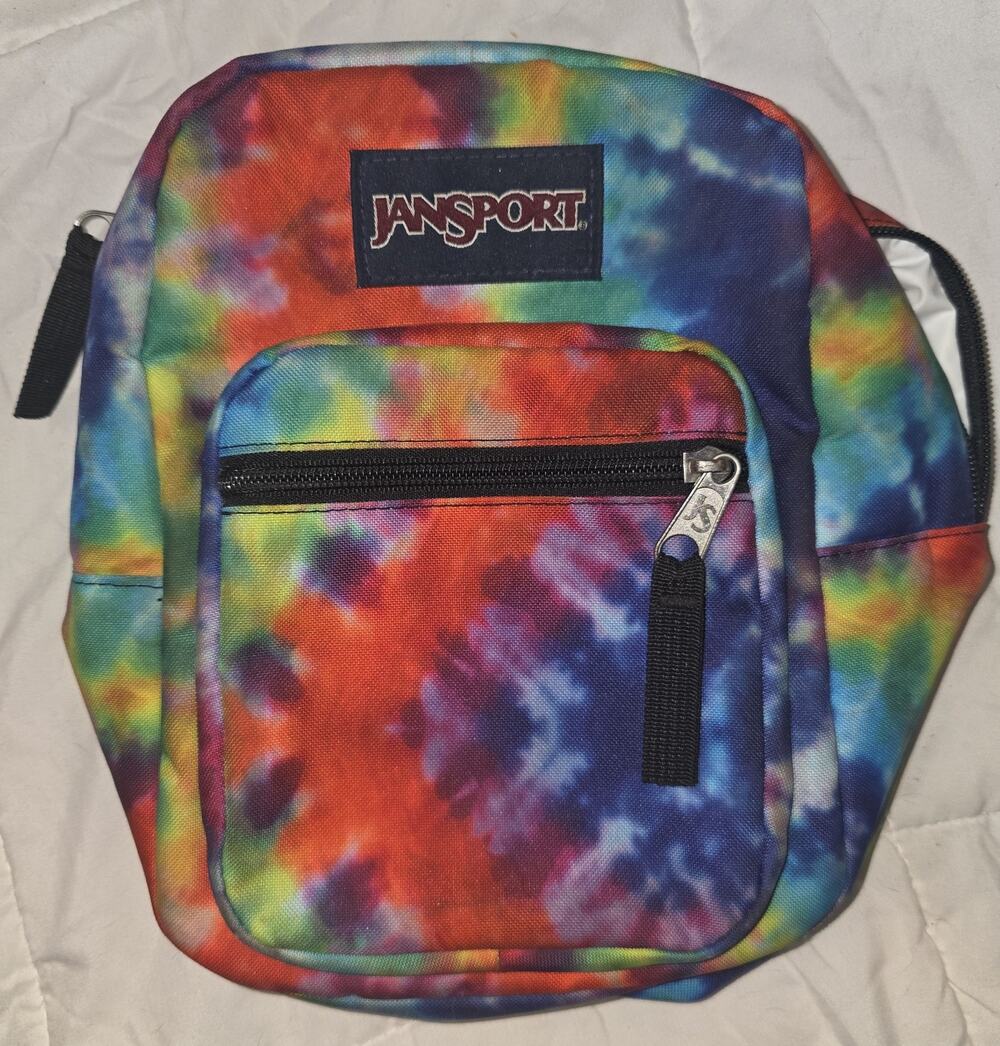 Jansport brand tie dye insulated lunch box bag pail!